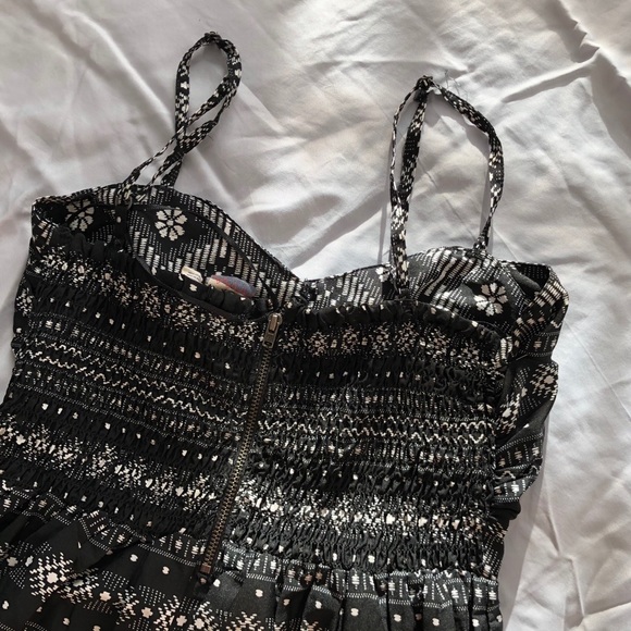 ROXY summer mini a line dress black&white pattern - Picture 4 of 4